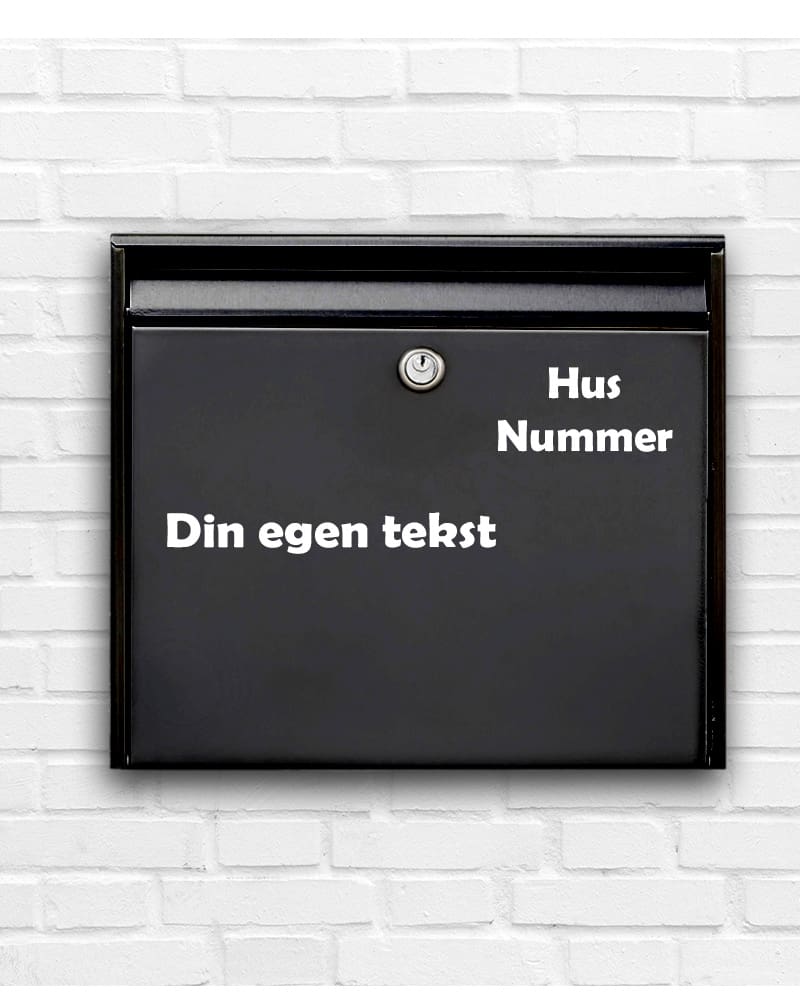 Postkasse klistermærker navne