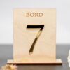 Bordnummer til bryllup