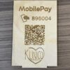 mobile pay skilt i træ til butik