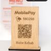 Mobile pay skilt i træ
