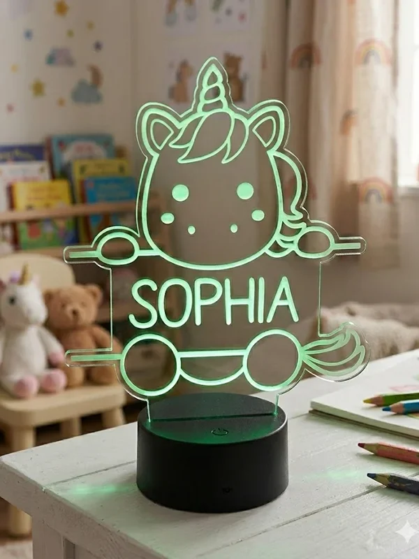 Lampe med navn til børn