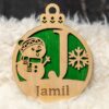 Personlig julepynt med navn til børn og voksne
