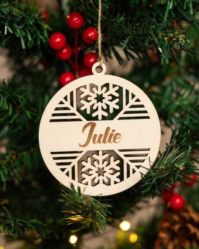 Personlig jule ornament med navn
