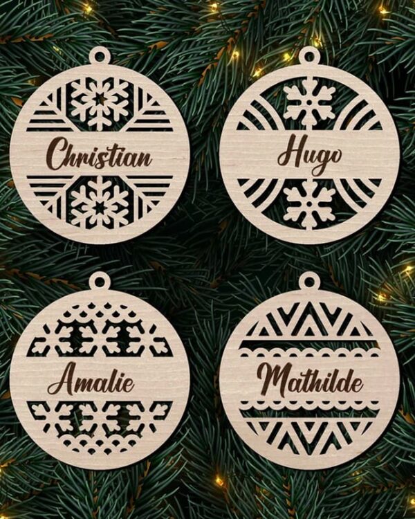 Personlig jule ornament med navn