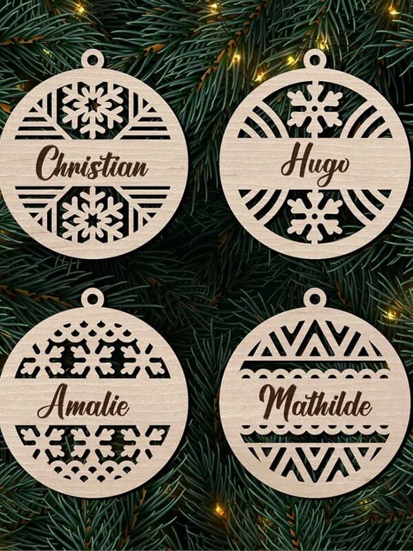 Personlig jule ornament med navn