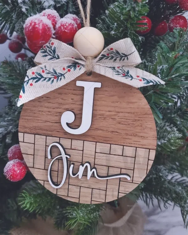 Personlig julepynt med navn til børn og voksne