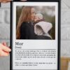 Personlig gave til kæreste, mor,far, bedsteforældre fotoprint