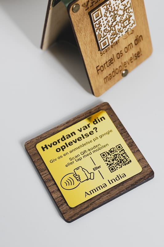 Google Tap Qr Skilt til anmeldelser