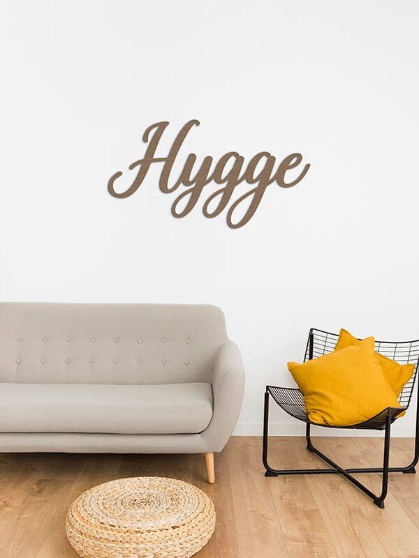Hygge skilt i træ