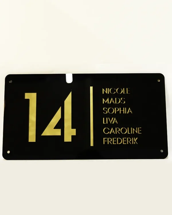 Husnummer med navne