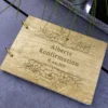 Gæstebog til konfirmation i træ