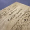 Gæstebog til konfirmation i træ