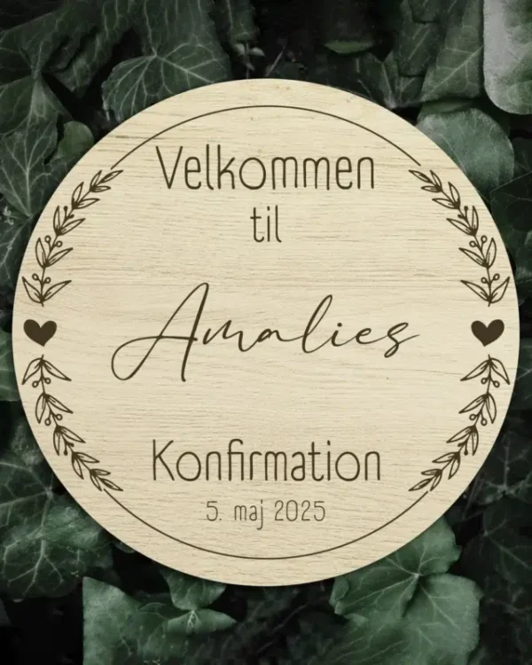 Velkomstskilt - rundt