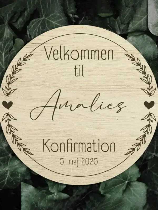 Velkomstskilt - rundt