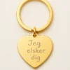 Nøglering guld med gravering