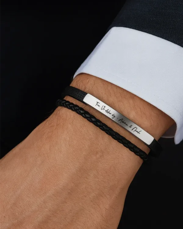 Armbånd til mænd med navn