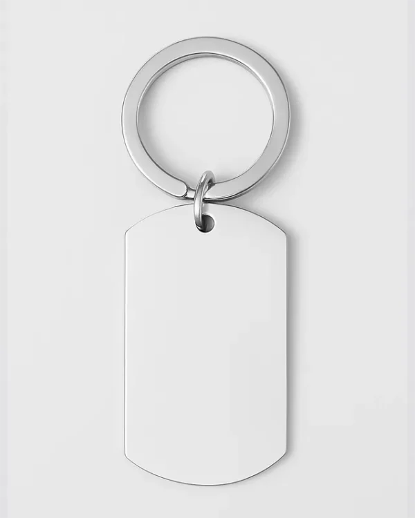 Dogtag nøglering med navn