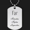 Halskæde med navn til mænd - dogtag