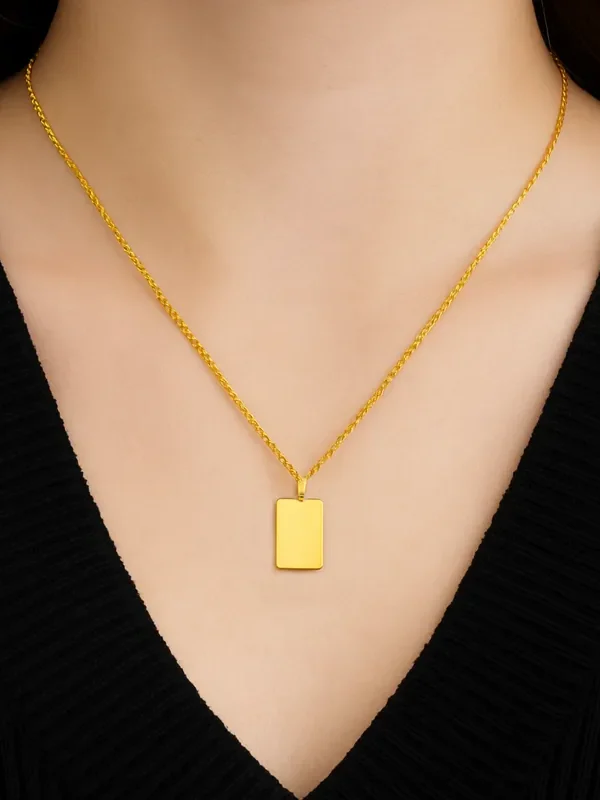 Halskæde med gravering til kvinder