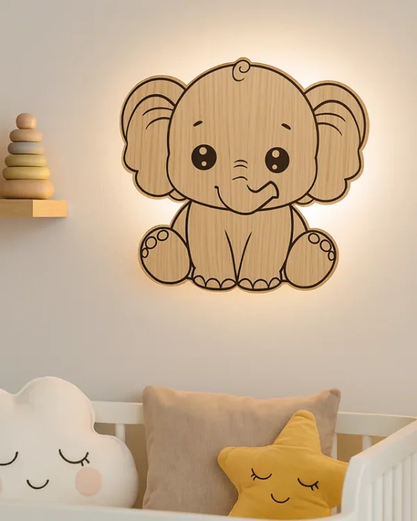 Væglamper til børn i træ | Natlamper & søde designs