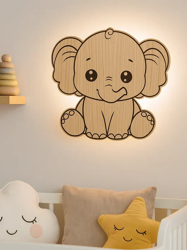 Væglamper til børn i træ | Natlamper & søde designs