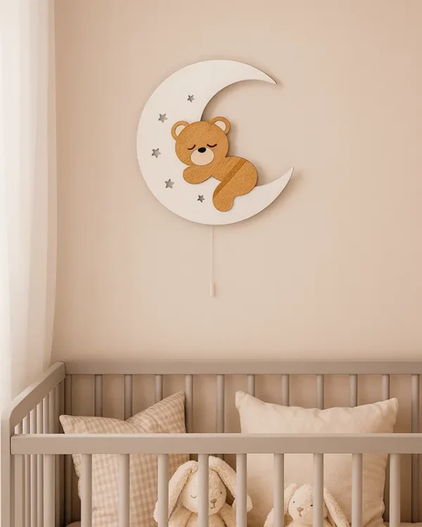 Væglamper til børn i træ | Natlamper & søde designs