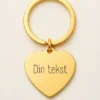 Design selv nøglering i 18K guldbelagt rustfrit stål